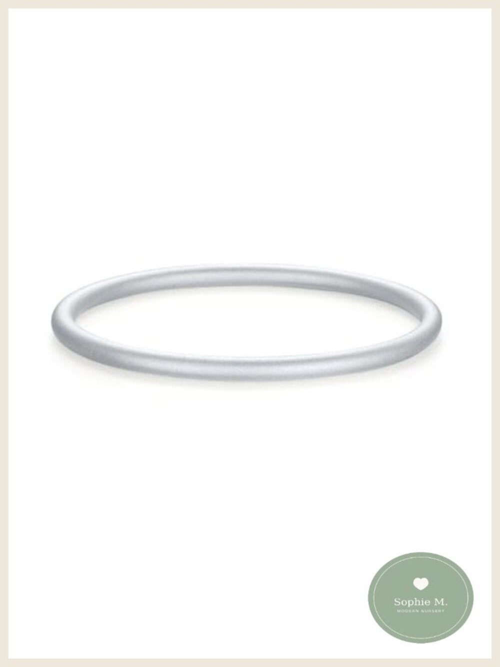 S999 Sterling Silver Bangle Bracelet Stackable Round Feng Shui